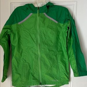 L.L. Bean Kids Green Raincoat jacket size large unisex